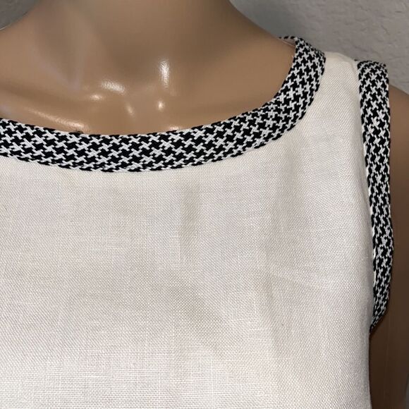 Donna Morgan linen sheath designer dress - Picture 4 of 5